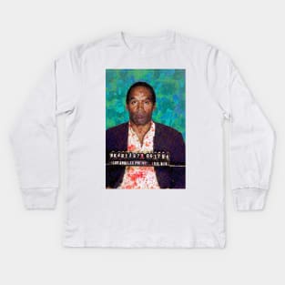 OJ Simpson Mugshot Kids Long Sleeve T-Shirt